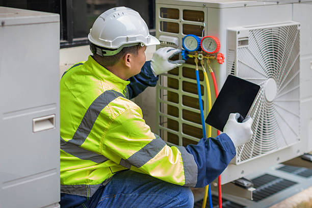 Professional Hvac Maintenance technician working in Art, TX